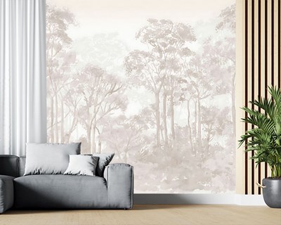 Artistic Forest Illustrated Wallpaper