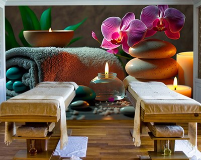 Behang voor massagesalons