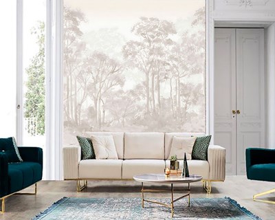 Artistic Forest Illustrated Wallpaper