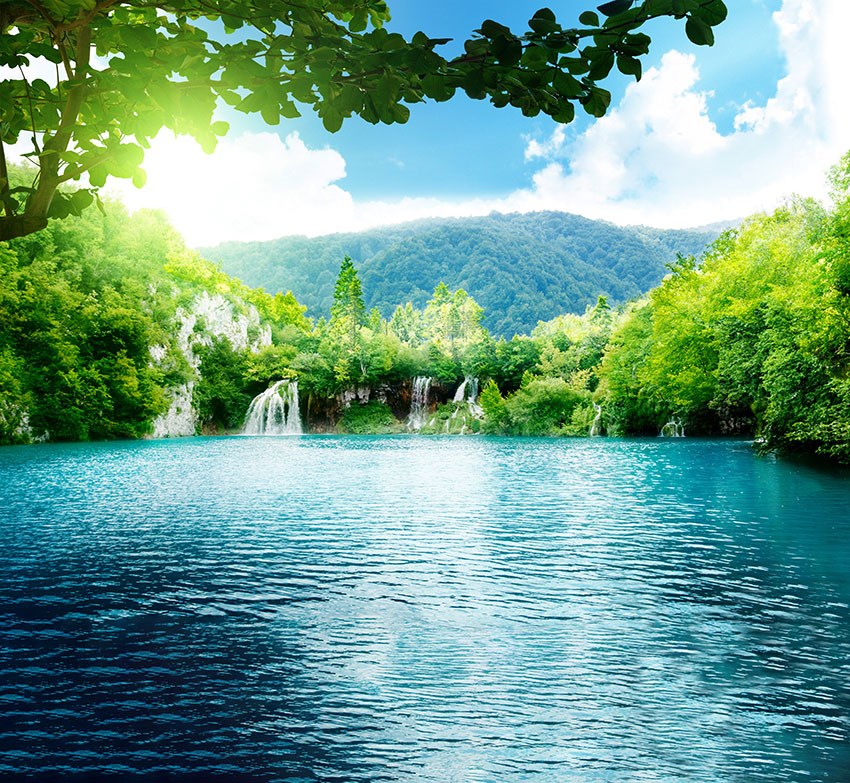 Waterval-achtergrondafbeelding