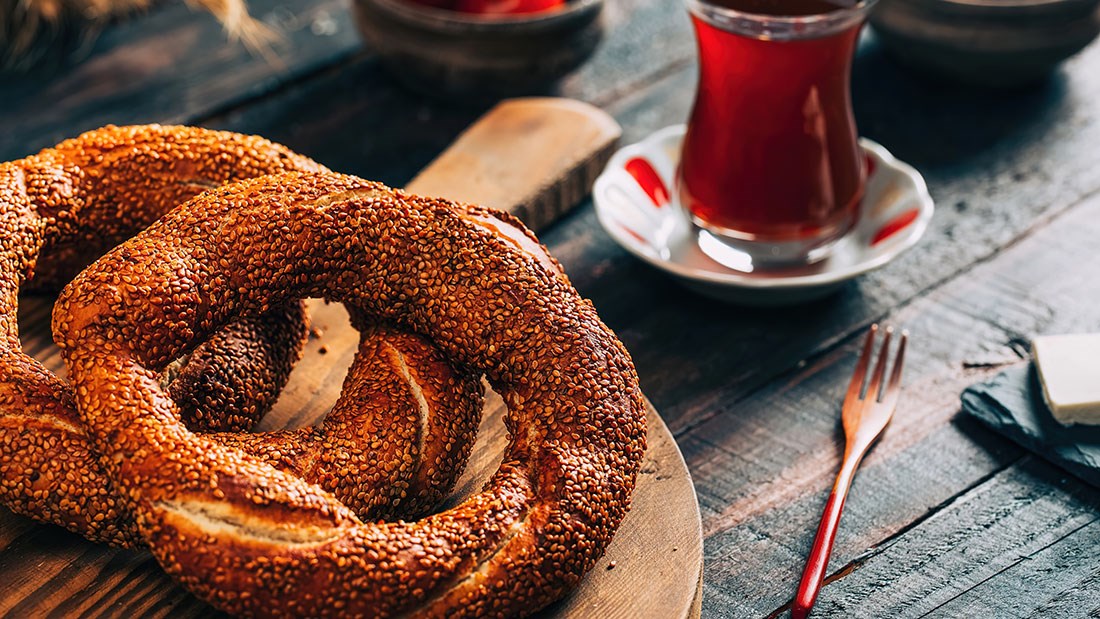Thee Simit Afbeelding Behang 