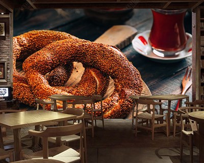Thee Simit Afbeelding Behang 