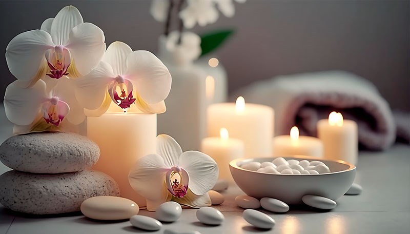 Spa Centrum Massage Salon Behang