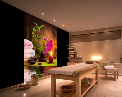 Bamboe-geurende kaarsen Spa-behang