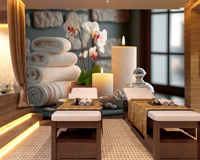 Massagesalon-thema behang