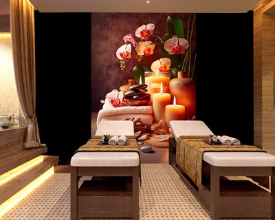 Massagesalon-thema behang