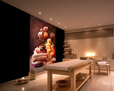 Massagesalon-thema behang