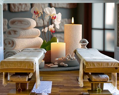 Massagesalon-thema behang