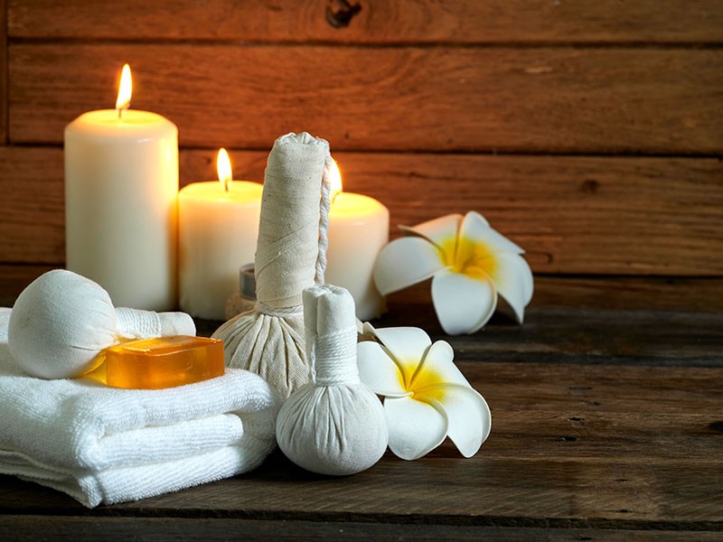 Behang voor massagesalons