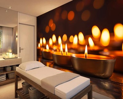 Behang voor het wellnesscentrum