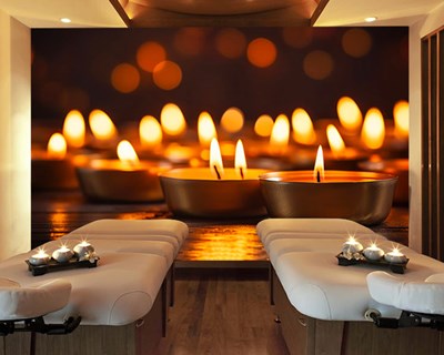 Behang voor het wellnesscentrum