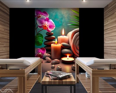 Massagesalon-thema behang