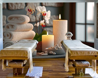 Behang voor de spa-massagesalon