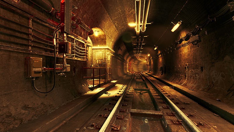 3D-tunnelpanorama-behang