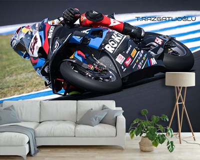 Motorrace-thema behang