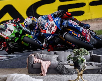 Motorrace-thema behang
