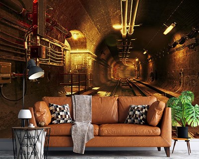 3D-tunnelpanorama-behang