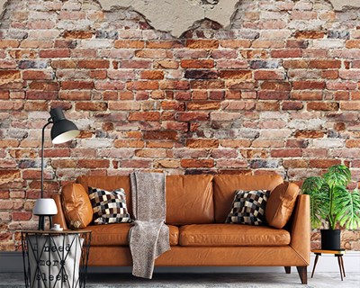 Baksteenlook behang