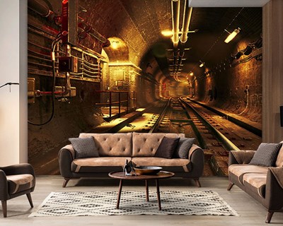 3D-tunnelpanorama-behang