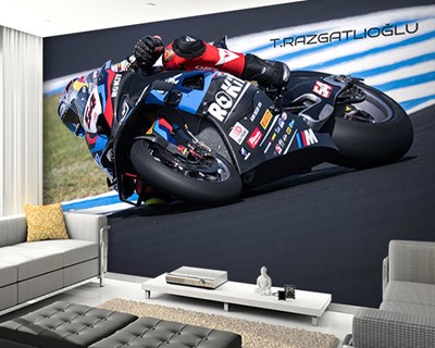 Motorrace-thema behang