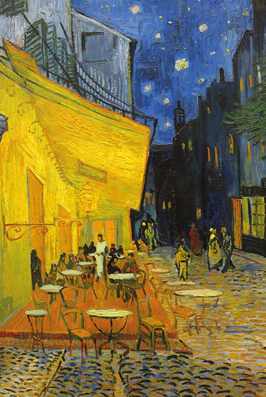 Van Gogh's ‘Caféterras bij nacht’ schilderij behang