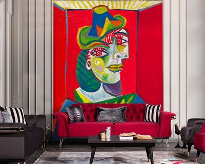 Pablo Picasso's schilderij als behang