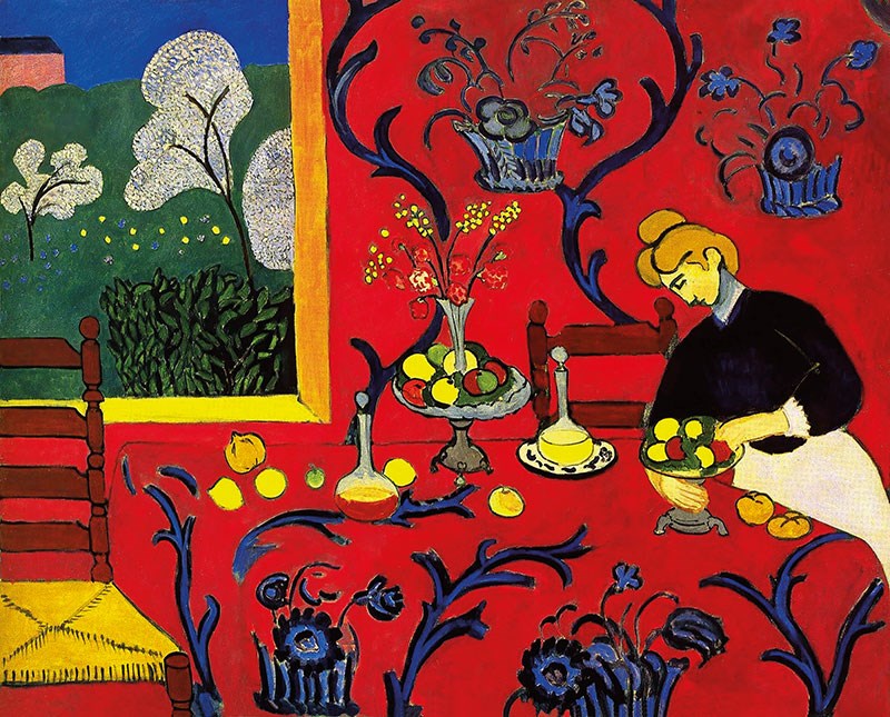 Henri Mattisen's beroemde schilderij behang