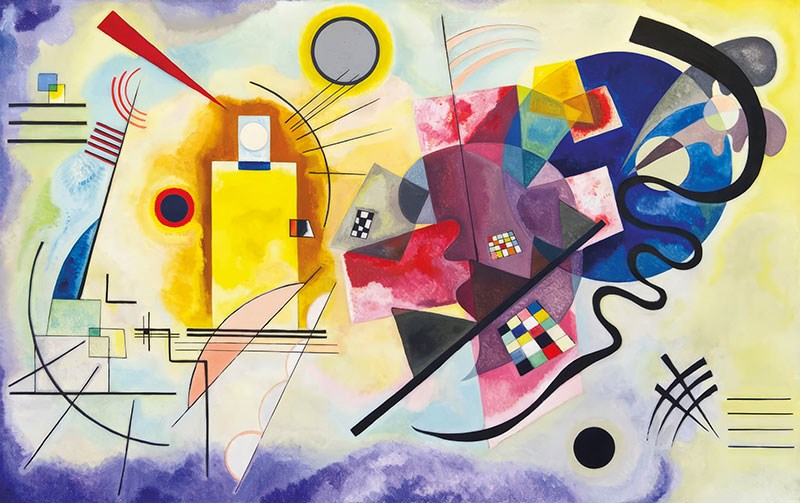 Wassily Kandinsky's schilderij als behang