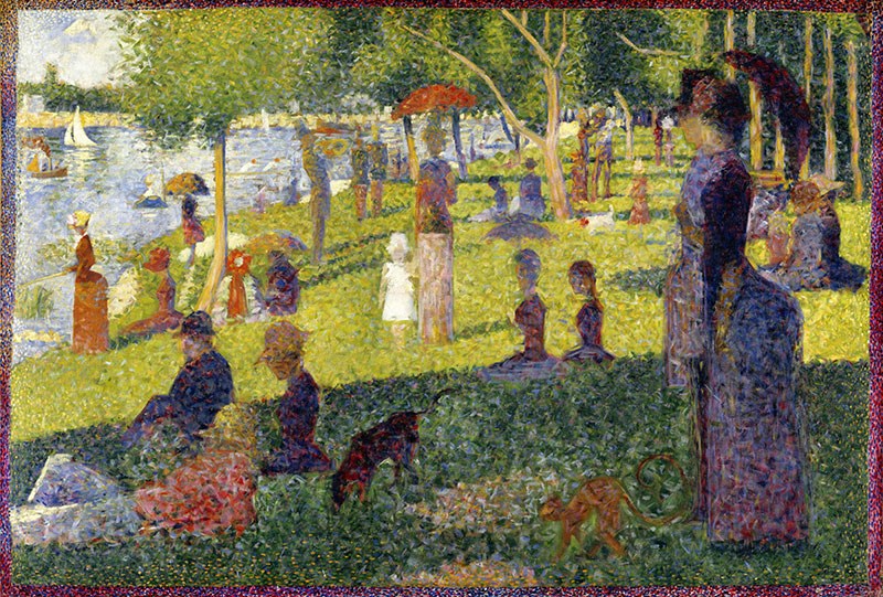 Georges Seurat's beroemde schilderij als behang