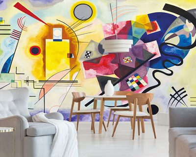 Wassily Kandinsky's schilderij als behang