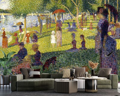 Georges Seurat's beroemde schilderij als behang