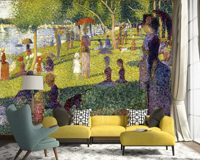 Georges Seurat's beroemde schilderij als behang