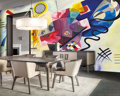 Wassily Kandinsky's schilderij als behang