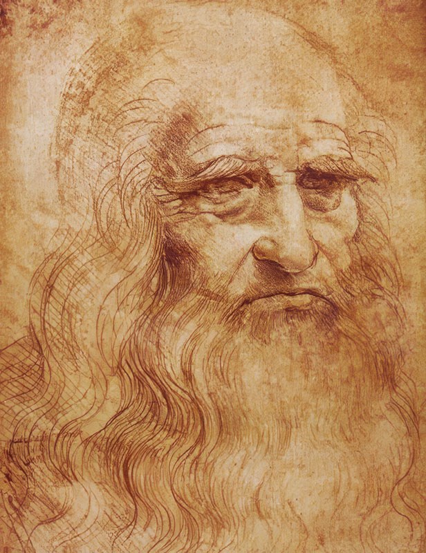 Leonardo Da Vinci's Portret Behang