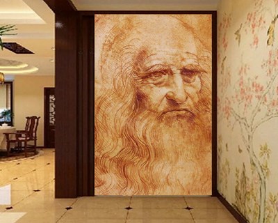 Leonardo Da Vinci's Portret Behang