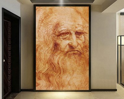 Leonardo Da Vinci's Portret Behang
