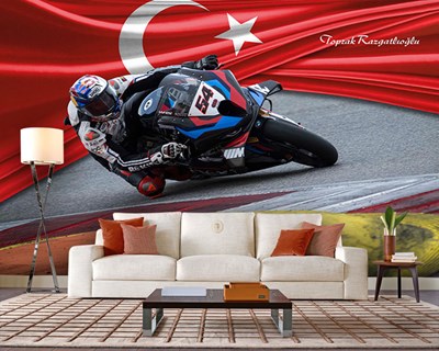 Motorrace-thema behang