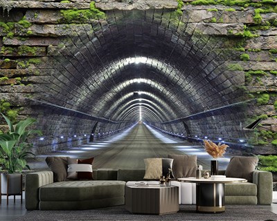 3D Tunnel View Wallpaper