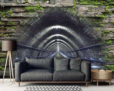 3D Tunnel View Wallpaper