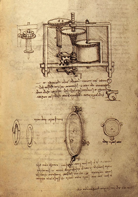 Codex Matrix-behang, geschreven door Da Vinci