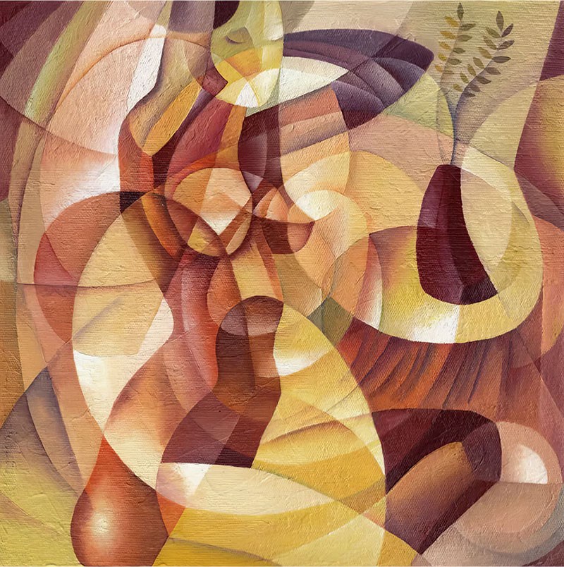 Abstract Nu Canvas Schilderij Behang