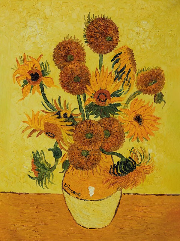 Van Gogh's Zonnebloemen schilderij behang