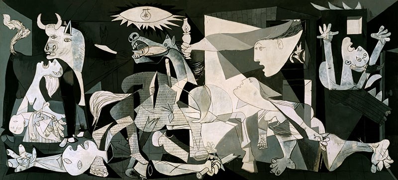 Pablo Picasso's schilderij als behang 
