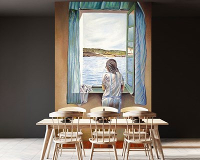 Salvador Dalí's schilderij als behang