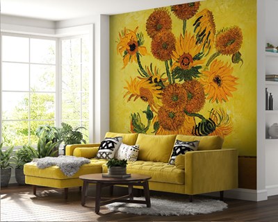 Van Gogh's Zonnebloemen schilderij behang