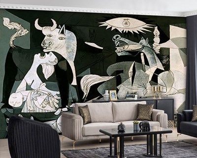 Pablo Picasso's schilderij als behang 