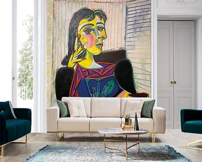 Picasso's Dora Maar-schilderij als behang