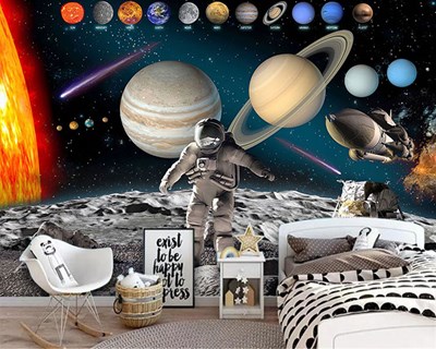 De planeten in ons zonnestelsel als behang