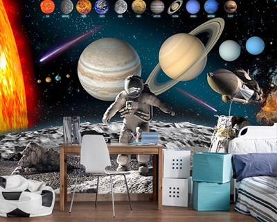 De planeten in ons zonnestelsel als behang