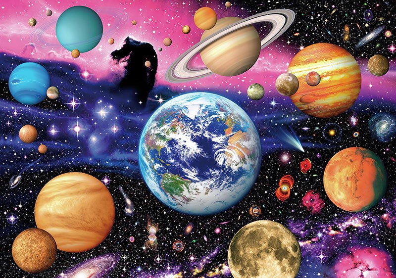 Planeten-thema behang